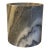 Mid-Century Italian Gray Marble Cylindrical Brush Pot or Wine Cooler Bottle Coaster For Sale