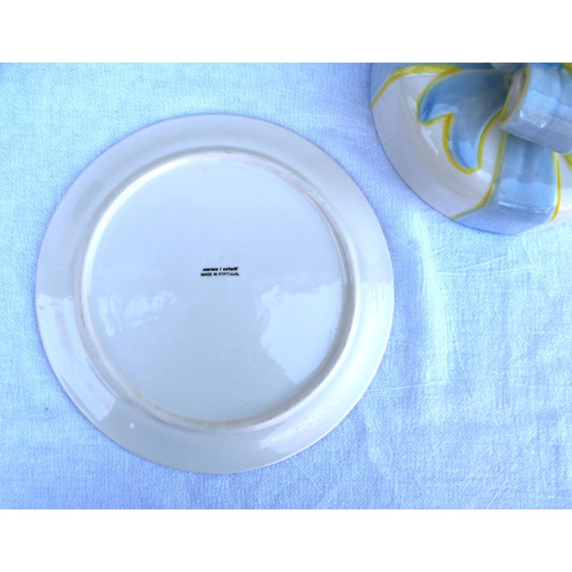 Late 20th Century Ribbons and Bow Plate and Cover Portugal Martam Safaril For Sale - Image 10 of 10