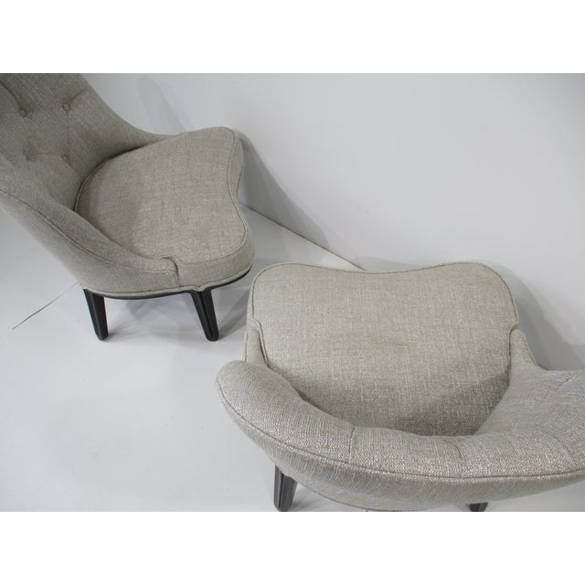 Dunbar Janus Slipper Chairs by Edward Wormley For Sale - Image 12 of 12
