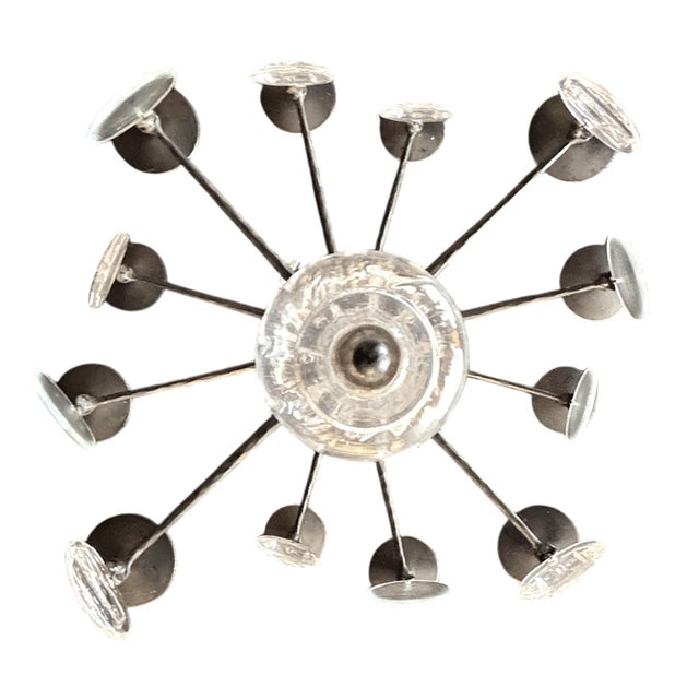 Eleven Arm Chandelier by Erik Höglund for Boda Glasbruk, Sweden For Sale - Image 17 of 17