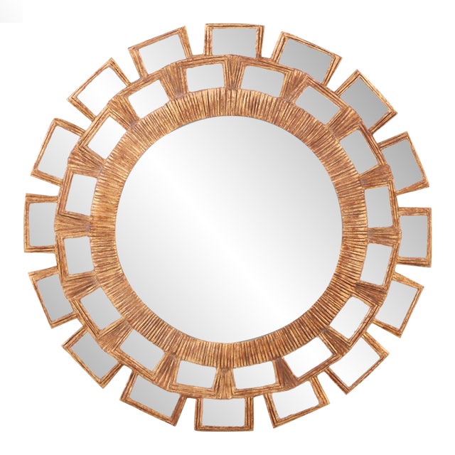 A Snow White Glass and Resin Mirror, in the Manner of Line Vautrin. Contemporary. For Sale