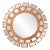 A Snow White Glass and Resin Mirror, in the Manner of Line Vautrin. Contemporary. For Sale