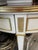 Off-white Neoclassical Style White & Gold Guéridon Accent Table – Light Brown Marble For Sale - Image 8 of 14