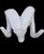 Mid-Century Modern Vintage White Rams Head Statue For Sale - Image 3 of 7