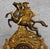 Brass Antique Rococo Brass Equestrian Horse Mantle Clock Case For Sale - Image 8 of 13