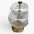 1970s Vintage Ethan Allen Clear Glass Ginger Jar Lamps - Bubble Glass Peleguso - a Pair For Sale - Image 5 of 10
