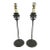 Attributed Frederick Cooper Verdigris Bronze Buffet Candlestick Lamps, Pair For Sale