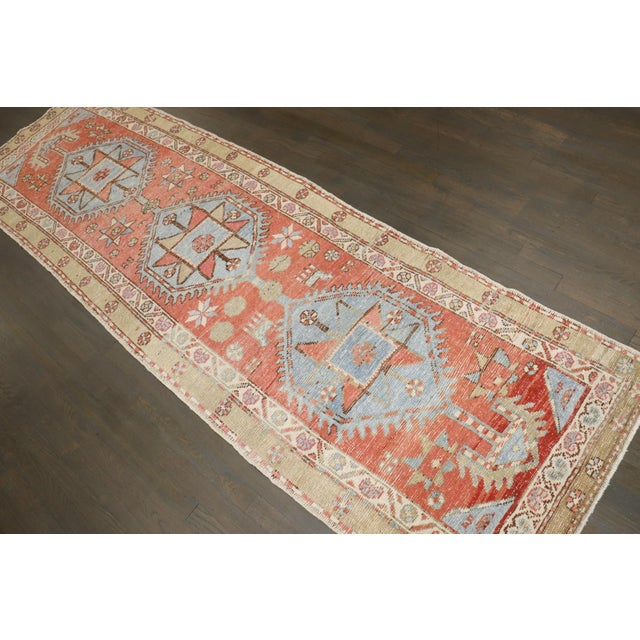 a northwest persian early 20th century geometric runner