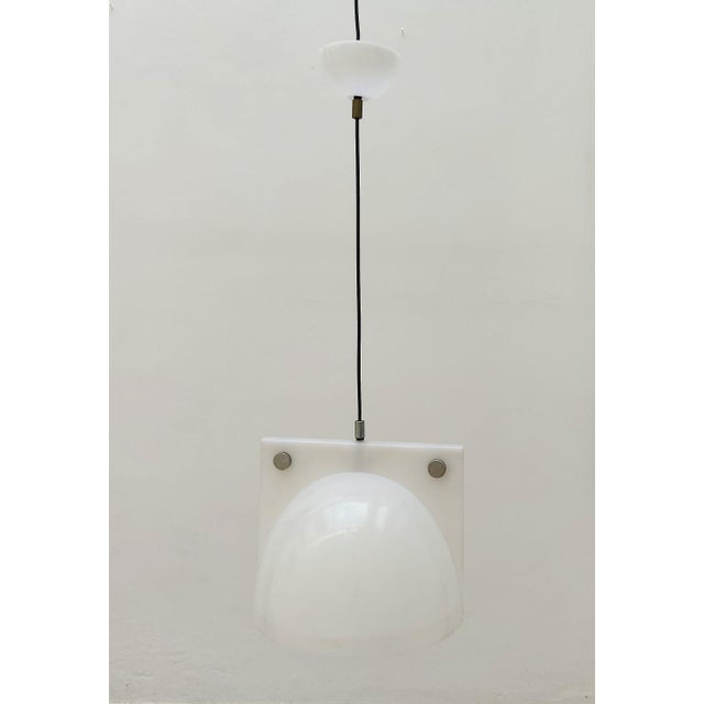 Space Age White Orione Pendant by Lampa Brazzoli for Guzzini, 1970s For Sale - Image 15 of 15
