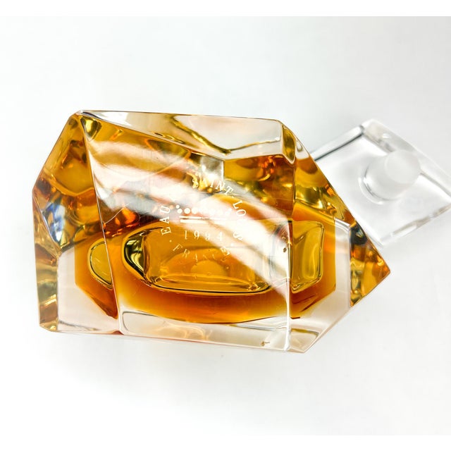 Vintage Eau De Saint Louis Crystal Perfume Bottle & Stopper | Chairish