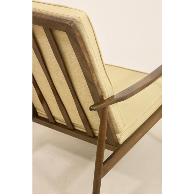 Scandinavian Armchair with Curved Armrests, 1960s For Sale - Image 3 of 14