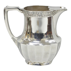 Vintage Oneida Coronation Community Silver Plated Water Pitcher With Handle
