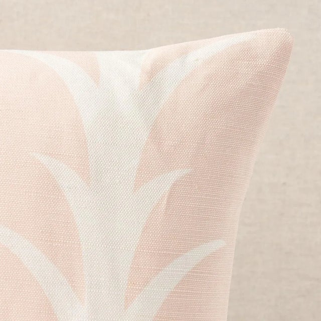 This pillow features Acanthus Stripe by Celerie Kemble for Schumacher with a knife edge finish. This pattern is a stylized...