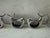 Late 20th Century Set of 4 Pewter Silver Fish Shaped Napkin Rings For Sale - Image 5 of 5