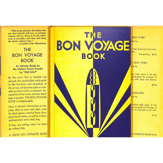 Traditional "The Bon Voyage Book: An Intimate Guide for the Modern Ocean Traveler" 1931 "Old Salt" For Sale - Image 3 of 6