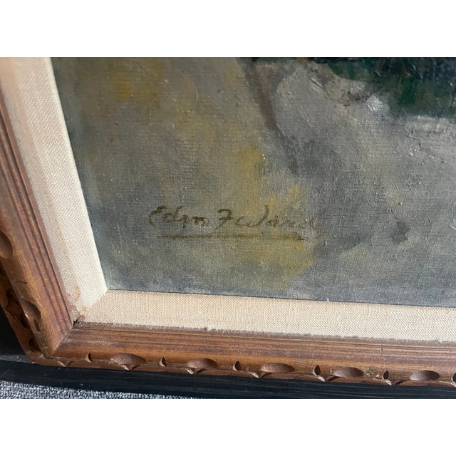 Oil Painting of Mohegan Island , Maine signed Edmund F Ward, (1892-1991) listed artist Edmund Franklin Ward was an...