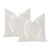 20" Dove Grey Musgrove Chenille Pillows - A Pair For Sale