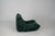 Togo Lounge Chair and Pouf in Dark Mint Velvet by Michel Ducaroy for Ligne Roset, 1973, Set of 2 For Sale - Image 9 of 18
