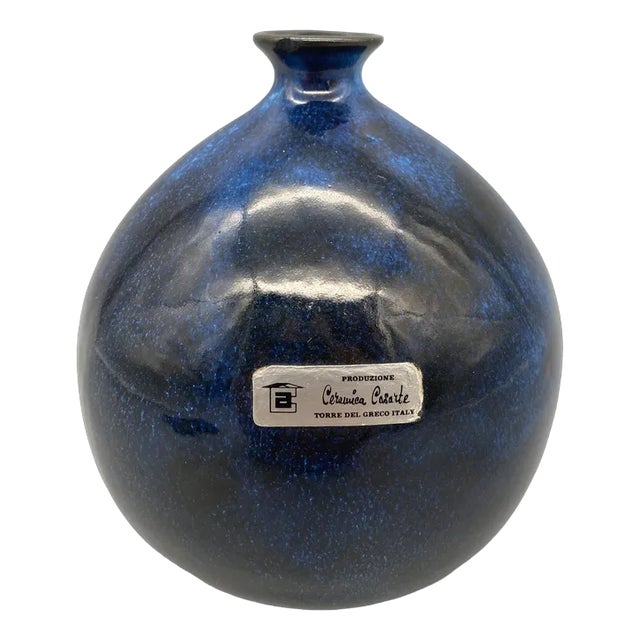 Glazed Ceramic Vase by Federico Simone for Casarte, Italy, 1970s For Sale