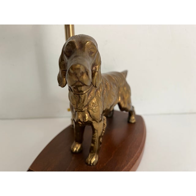 Wood 1960s Retriever Dog Desk Lamp For Sale - Image 7 of 18