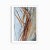 'Rust Ribbons' is a large industrial art print featuring a series of rust-colored ribbons or streaks against a textured...