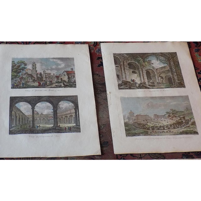 Realism Authentic Antique Early 19th Century Copperplate Engraved Views of Italian & Greek Landscapes, Cityscapes & Ruins - Set of 12 For Sale - Image 3 of 9