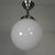 Art Deco Pendant Lamp with Opaline Glass Globe, 1930s For Sale - Image 3 of 12