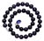 Natural Brazilian Amethyst Necklace, Untreated 16mm Beads, 25 Inch Length For Sale