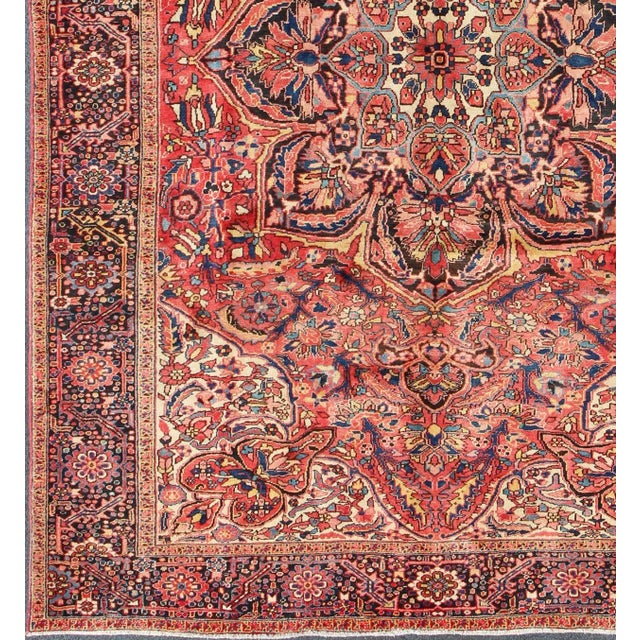 Islamic Keivan Woven Arts,RM-M17420, Heriz With Medallion Design in Red Tones Rug- 10′2″ × 14′ For Sale - Image 3 of 11