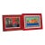Pair of Tropical Caribbean Paintings "Red House & Bananas" and a Village (Untitled) Signed For Sale
