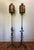 Black Early 20th Century Rococco Style Wrought Iron Standing Floor Lamps - a Pair For Sale - Image 8 of 11