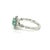 Green Natural Colombian Emerald Diamond Ring 14k W Gold 0.80 TCW Certified, Size 6.5 For Sale - Image 8 of 9