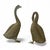 Traditional 1990s Impressive Patinated Bronze Pair of Waterfowl Garden Fountain For Sale - Image 3 of 3
