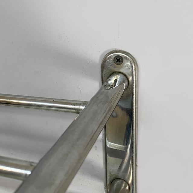 Italian Art Deco Metal Coat Hanger with Hat Rack, 1940s For Sale - Image 6 of 17