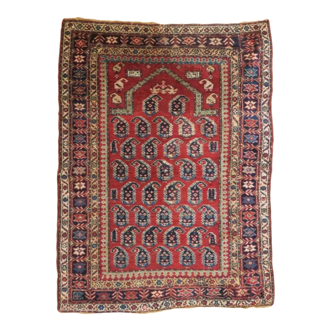 Vintage Turkish Prayer Rug 3′ × 4′1″ Chairish