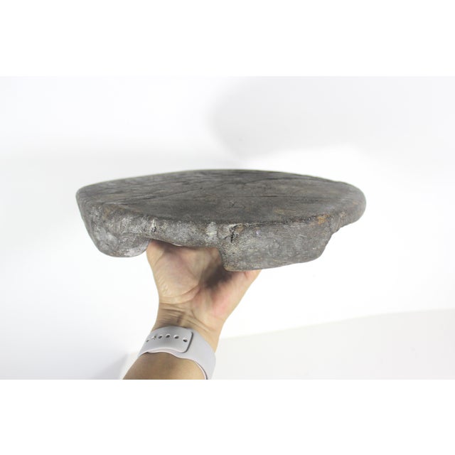 Vintage Primitive Rustic Chapati Wood Board Riser For Sale - Image 9 of 14