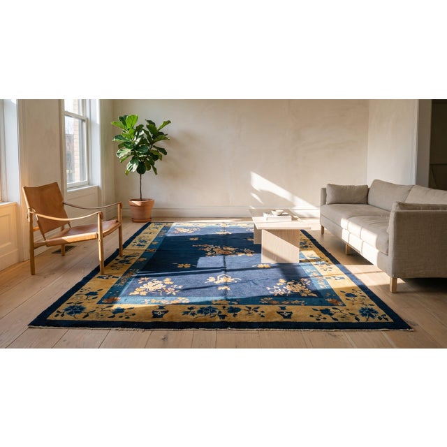 Antique Chinese Peking Rug For Sale - Image 9 of 9