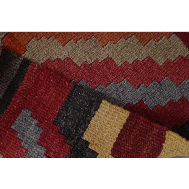 Textile Turkish Pink Kilim Runner 2'6'' X 12'4'' For Sale - Image 7 of 10