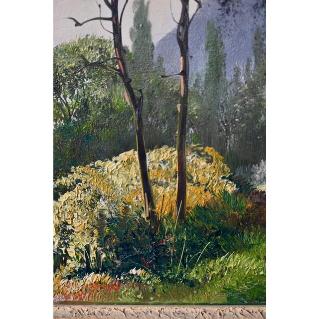 1950s Marceau, Landscape Composition, 1950s, Oil Painting on Canvas, Framed For Sale - Image 5 of 11
