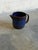 Ceramic Pitcher With Flared Spout and Cobalt Blue Glaze Gefle Kosmos Mid-Century Modern 1960s For Sale In Los Angeles - Image 6 of 9