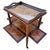 Elegant French Art Deco bar cart or occasional table dating from the 1930s, crafted with beautifully figured walnut veneer...
