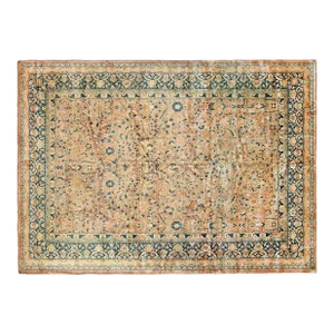 Antique Indian Agra Rug, Room Size, Allover Design and Flowers