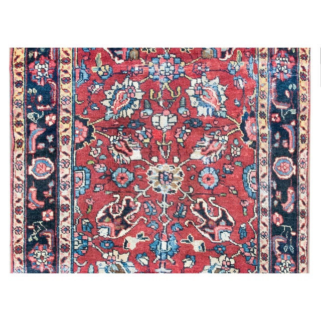 Early 20th Century Persian Heriz Rug For Sale - Image 4 of 15