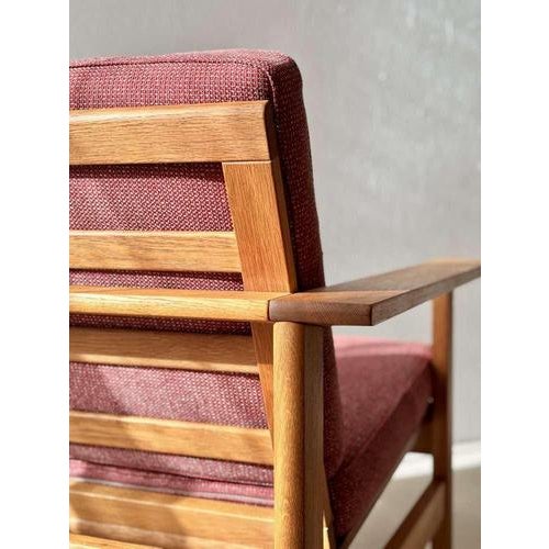 Model 2551 Armchair in Oak by Søren Holst for Fredericia, 1960s For Sale - Image 12 of 18