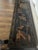 Chinoiserie 1960s Drexel Heritage Chinoiserie Black Lacquer Console Table | Hand-Painted | Glass Top For Sale - Image 3 of 7