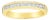 18K Yellow Gold Channel Set Diamond Wedding Band .24cttw, Size 4 For Sale