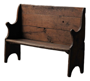 Antique French Primitive Farm Bench, 1800s