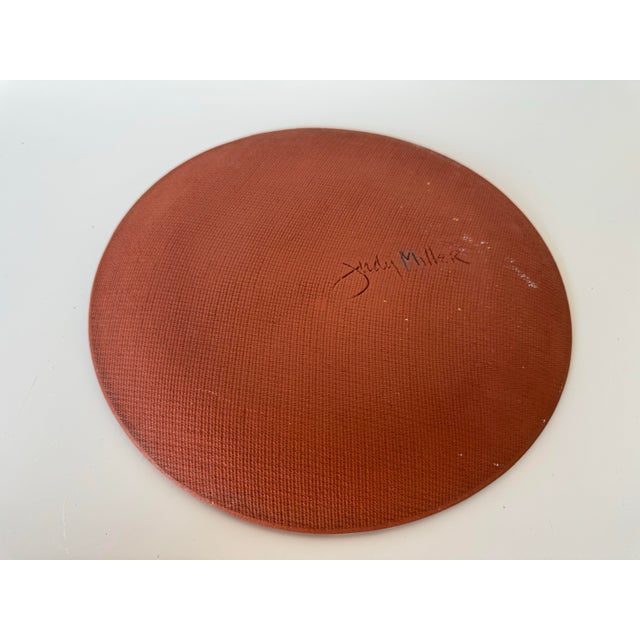 1980s 1980's Judy Miller "Calla Lily Vanity Romance Scene " Art Pottery Plate For Sale - Image 5 of 7