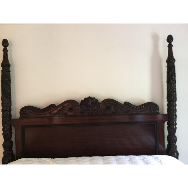 Ralph Lauren Safari FourPost Mahogany King Bed Chairish