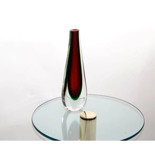 1960s Flavio Poli Sommerso Seguso Murano Glass Vase Italy For Sale - Image 13 of 13